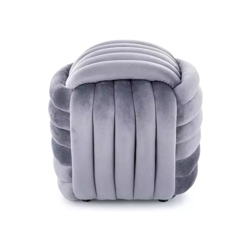 Pufa Bruni Velvet szary tap.252 (42x45)