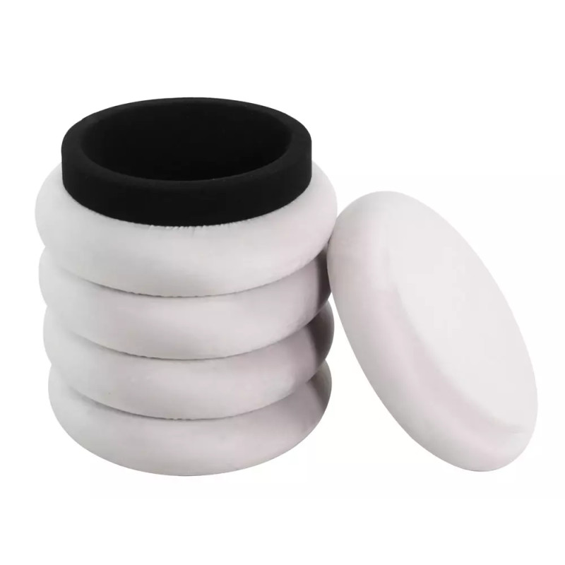 Pufa Calvi Velvet z pojemnikiem jasny beż tap.250 (46x40)