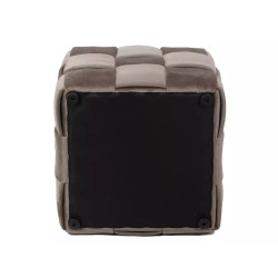 Pufa Casel Velvet ciemny beż tap.251 (42x42x42)