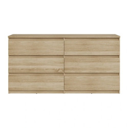 Komoda 6S Chelsea CHLK26-D30F Dąb Sonoma Meble Forte