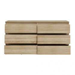 Komoda 6S Chelsea CHLK26-D30F Dąb Sonoma Meble Forte