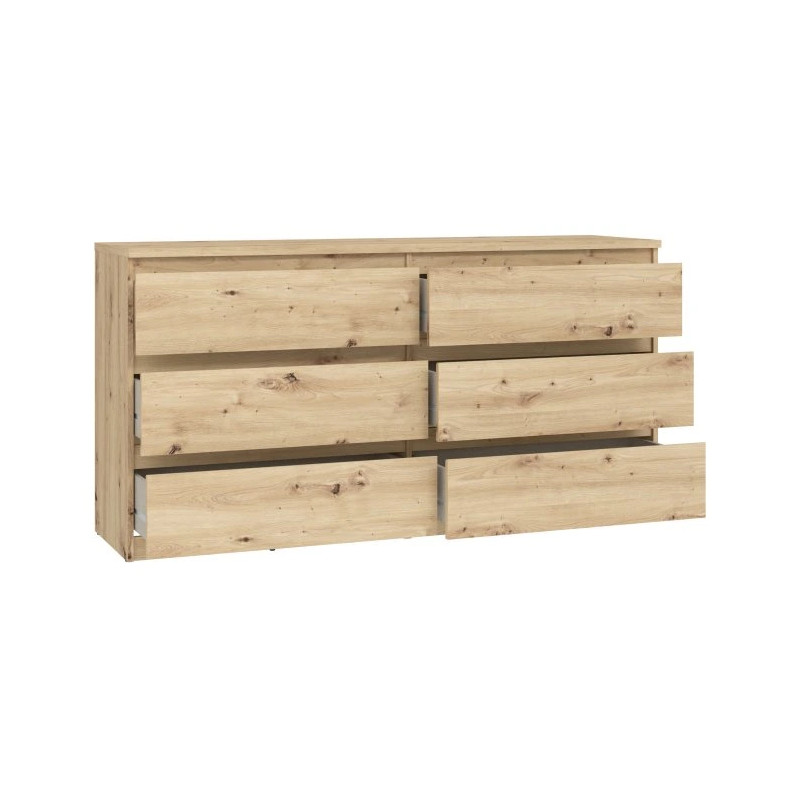 Komoda 6S Chelsea CHLK26-D78 Dąb Artisan Meble Forte