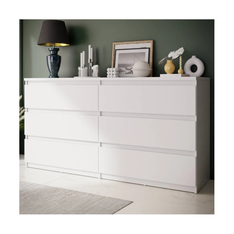 Komoda 6S Chelsea CHLK26-U42 Biały Meble Forte