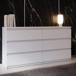 Komoda 6S Chelsea CHLK26-U42 Biały Meble Forte