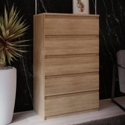 Komoda 5S Chelsea CHLK45-D30F Dąb Sonoma Meble Forte