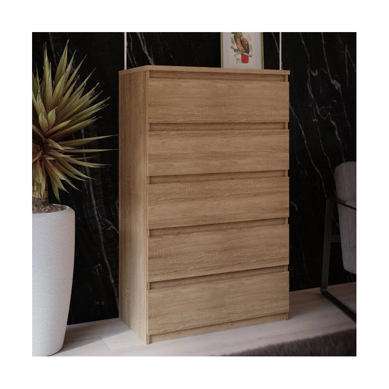 Komoda 5S Chelsea CHLK45-D30F Dąb Sonoma Meble Forte