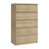 Komoda 5S Chelsea CHLK45-D30F Dąb Sonoma Meble Forte