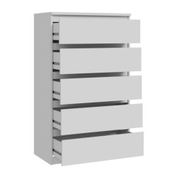 Komoda 5S Chelsea CHLK45-U42 Biały Meble Forte