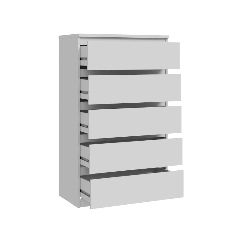 Komoda 5S Chelsea CHLK45-U42 Biały Meble Forte