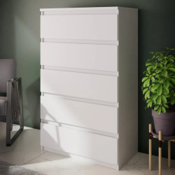 Komoda 5S Chelsea CHLK45-U42 Biały Meble Forte