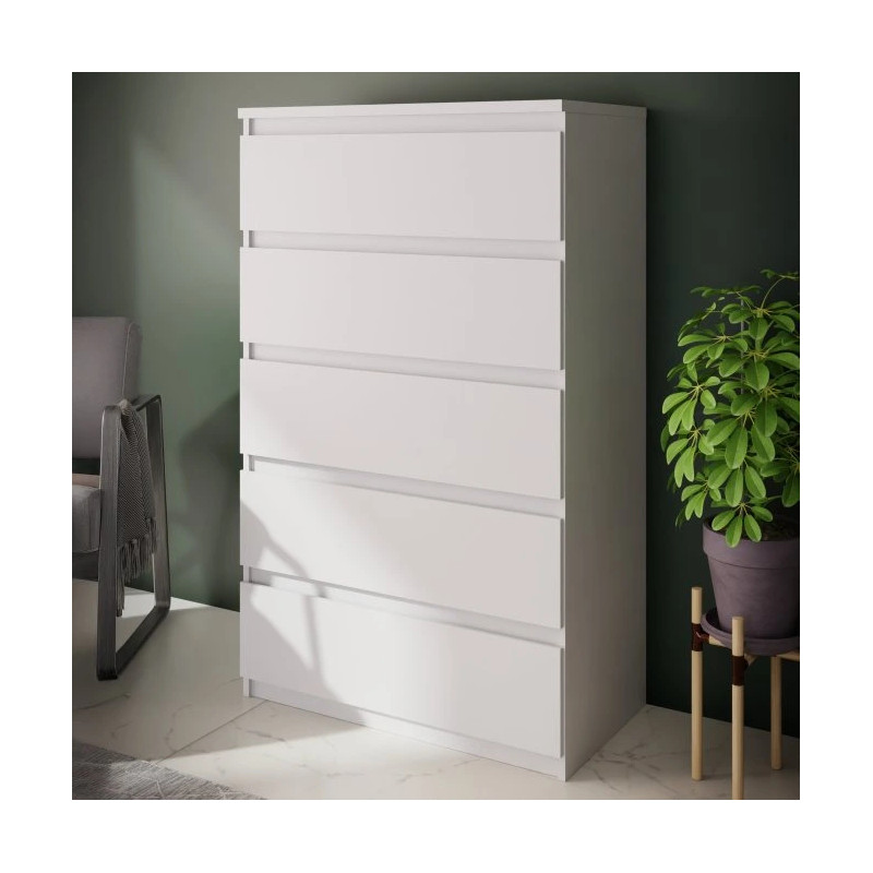 Komoda 5S Chelsea CHLK45-U42 Biały Meble Forte