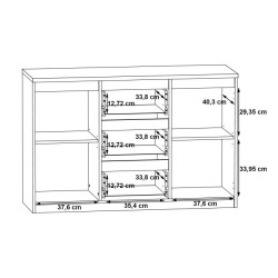 Komoda 2D3S Chelsea CHLK231-D30F Dąb Sonoma Meble Forte