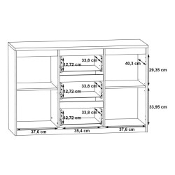 Komoda 2D3S Chelsea CHLK231-U42 Biały Meble Forte