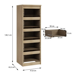 Komoda wysoka 5S Chelsea CHLK452-D30F Dąb Sonoma Meble Forte