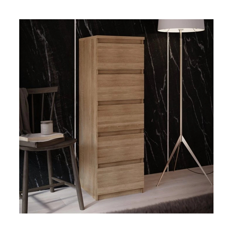 Komoda wysoka 5S Chelsea CHLK452-D30F Dąb Sonoma Meble Forte