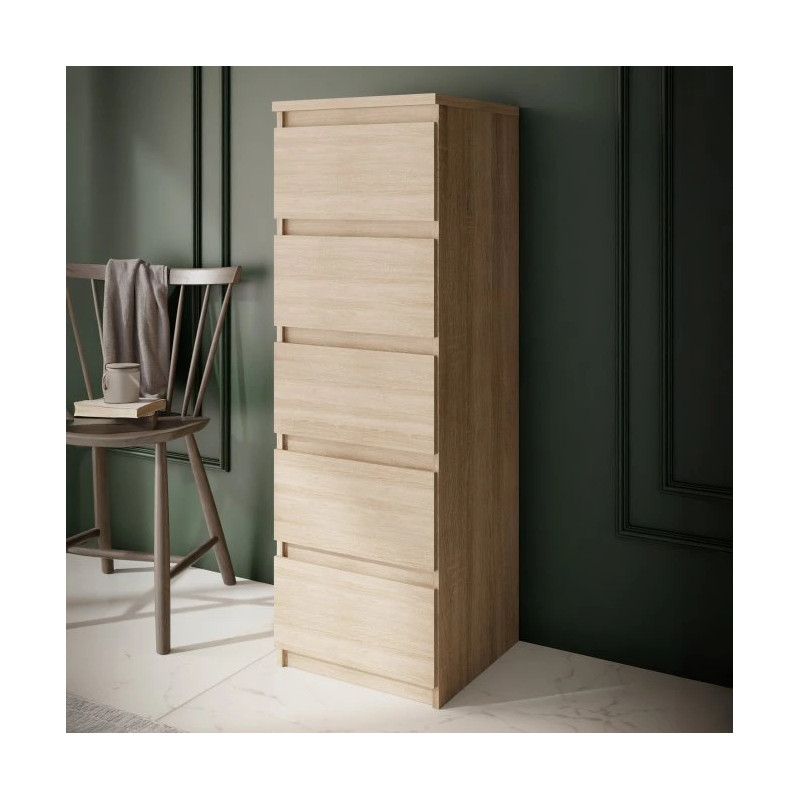 Komoda wysoka 5S Chelsea CHLK452-D30F Dąb Sonoma Meble Forte