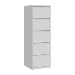 Komoda wysoka 5S Chelsea CHLK452-U42 Biały Meble Forte