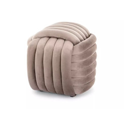 Pufa Bruni Velvet ciemny beż tap.251 (42x45)