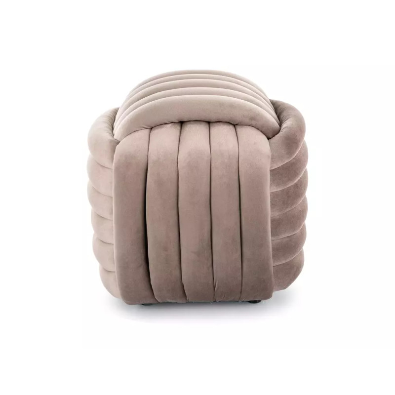 Pufa Bruni Velvet ciemny beż tap.251 (42x45)