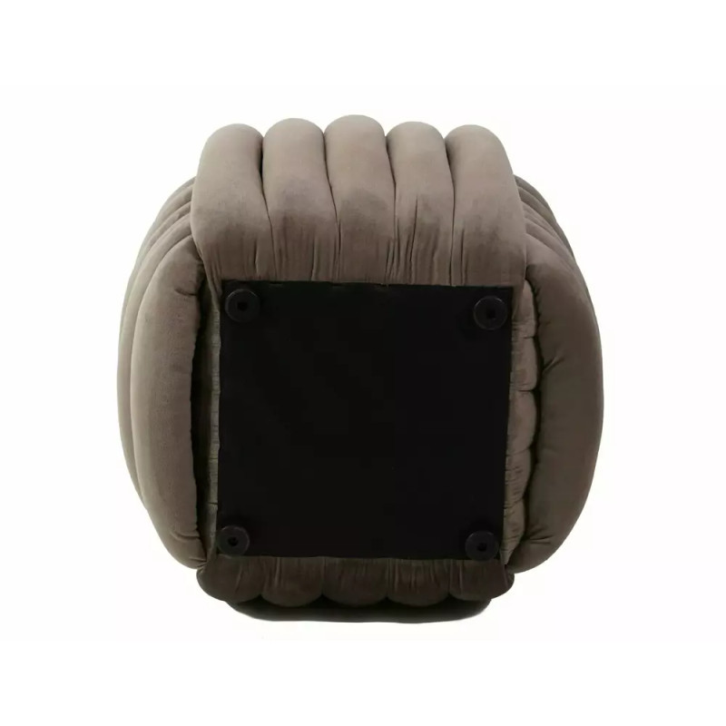 Pufa Bruni Velvet ciemny beż tap.251 (42x45)