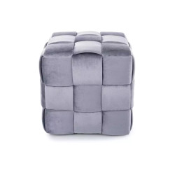 Pufa Casel Velvet szary tap.252 (42x42x42)