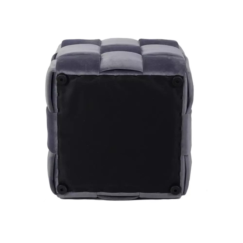 Pufa Casel Velvet szary tap.252 (42x42x42)