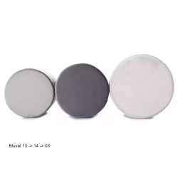 Pufa Doti C Velvet Bluvel 03 - jasny szary (36x33x33)