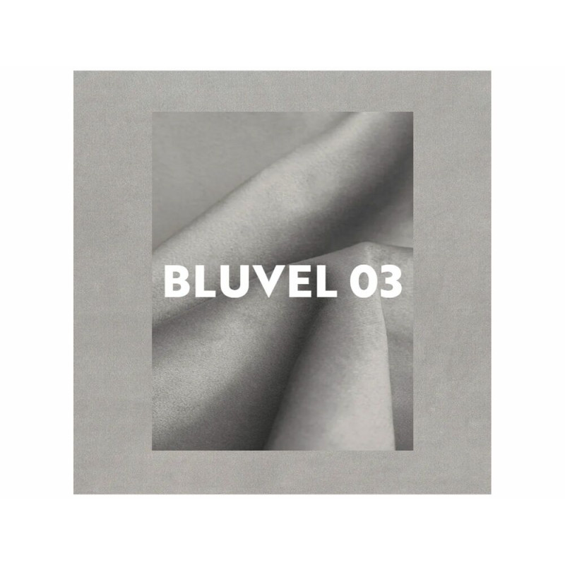 Pufa Doti C Velvet Bluvel 03 - jasny szary (36x33x33)