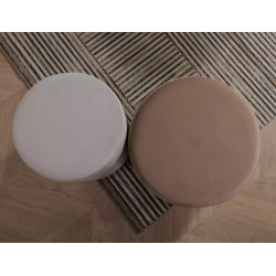 Pufa Doti C Velvet Bluvel 30 - jasny beż (36x33x33)