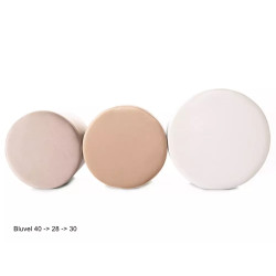 Pufa Doti A Velvet Bluvel 30 - jasny beż (32x43x43)