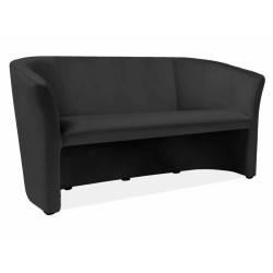 Sofa TM-3 Velvet 3-osobowa Bluvel 19 - czarny