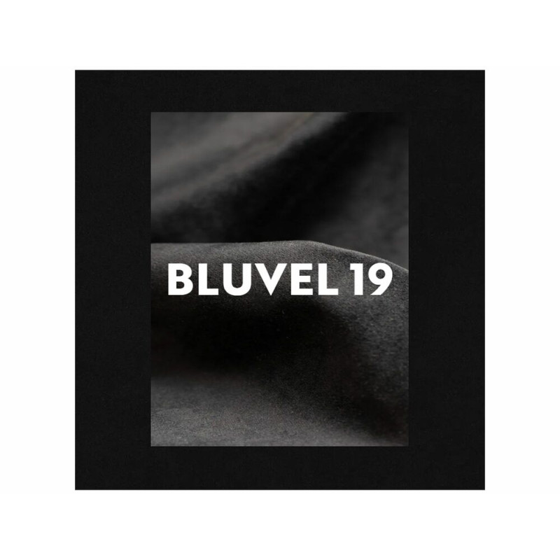 Sofa TM-2 Velvet 2-osobowa Bluvel 19 - czarny