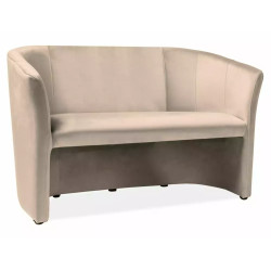 Sofa TM-2 Velvet 2-osobowa Bluvel 28 - beż