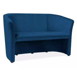 Sofa TM-2 Velvet 2-osobowa Bluvel 86 - granat