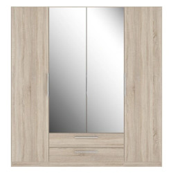 Szafa z lustrem i szufladami 200 cm Cadixo CDXS84S-D30 Dąb Sonoma Meble Forte