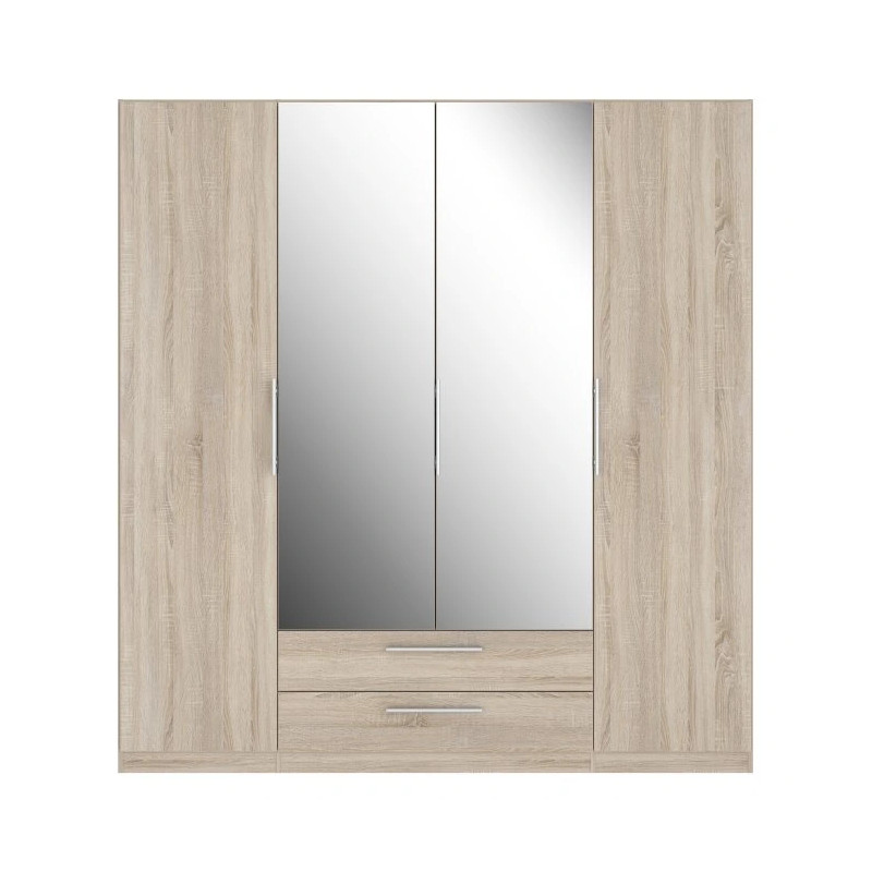 Szafa z lustrem i szufladami 200 cm Cadixo CDXS84S-D30 Dąb Sonoma Meble Forte