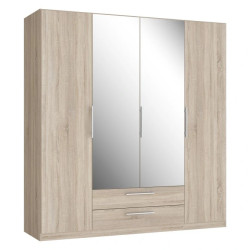 Szafa z lustrem i szufladami 200 cm Cadixo CDXS84S-D30 Dąb Sonoma Meble Forte