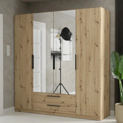 Nowoczesna szafa CADIXO Dąb Artisan 200 cm | Sklep z meblami Domowanie