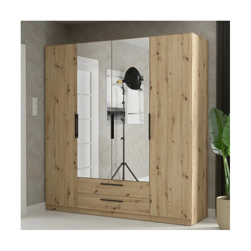 Nowoczesna szafa CADIXO Dąb Artisan 200 cm | Sklep z meblami Domowanie