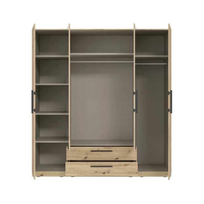 Nowoczesna szafa CADIXO Dąb Artisan 200 cm | Sklep z meblami Domowanie