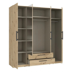 Nowoczesna szafa CADIXO Dąb Artisan 200 cm | Sklep z meblami Domowanie