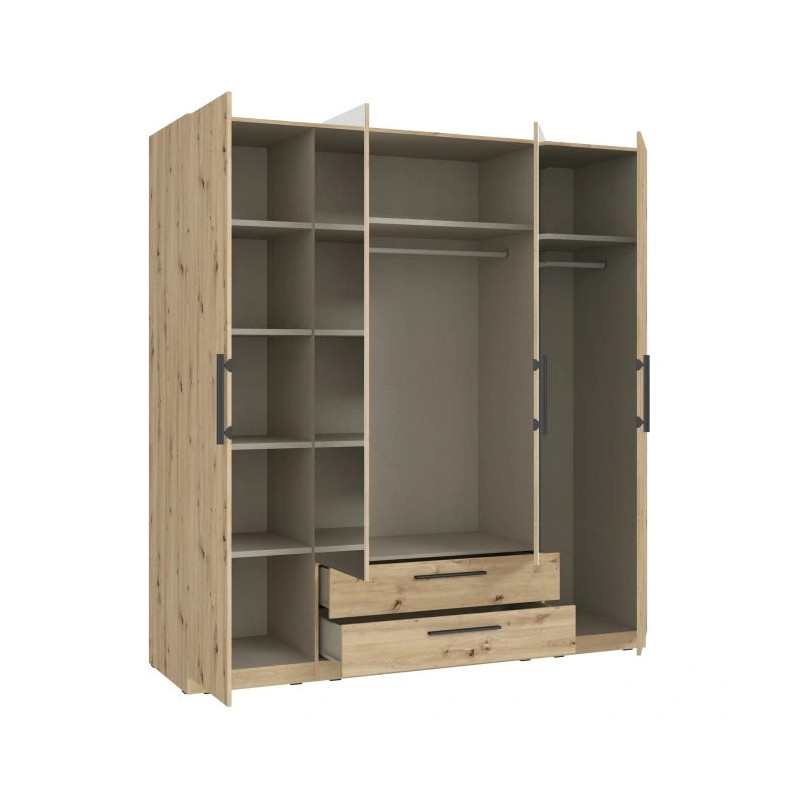 Nowoczesna szafa CADIXO Dąb Artisan 200 cm | Sklep z meblami Domowanie