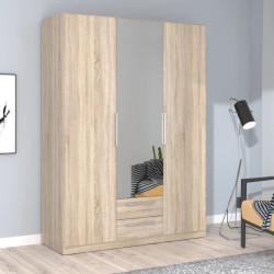 Szafa z lustrem i szufladami 150 cm Cadixo CDXS83S-D30 Dąb Sonoma Meble Forte