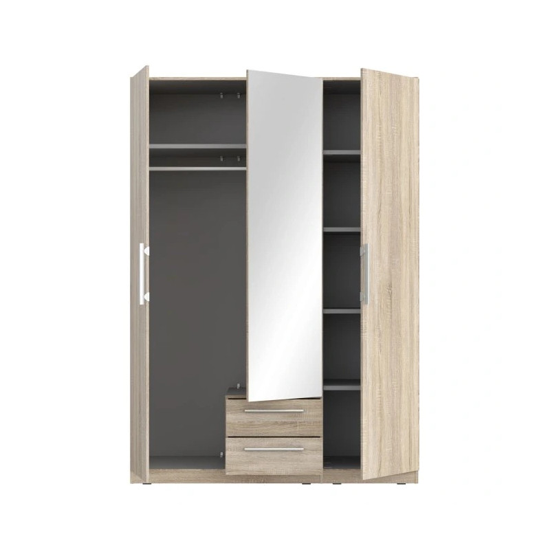 Szafa z lustrem i szufladami 150 cm Cadixo CDXS83S-D30 Dąb Sonoma Meble Forte