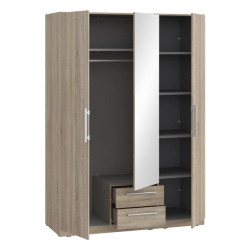 Szafa z lustrem i szufladami 150 cm Cadixo CDXS83S-D30 Dąb Sonoma Meble Forte