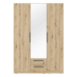 Szafa z lustrem i szufladami 150 cm Cadixo CDXS83S-D78 Dąb Artisan Meble Forte