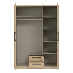 Szafa z lustrem i szufladami 150 cm Cadixo CDXS83S-D78 Dąb Artisan Meble Forte