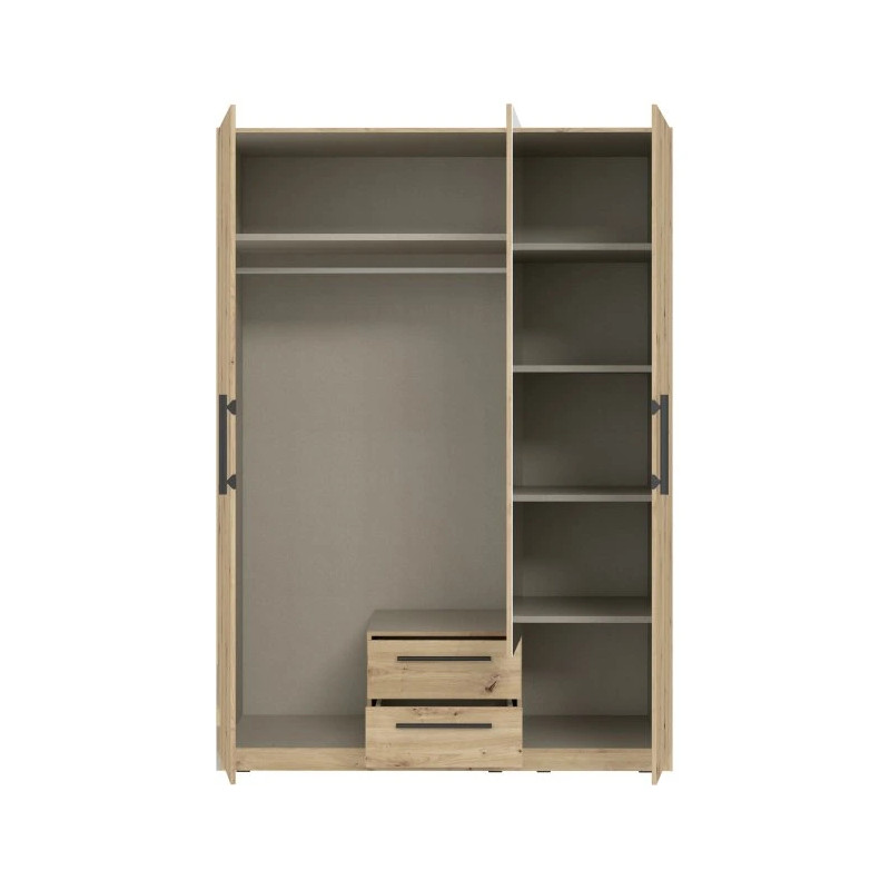 Szafa z lustrem i szufladami 150 cm Cadixo CDXS83S-D78 Dąb Artisan Meble Forte