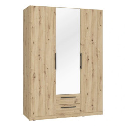 Szafa z lustrem i szufladami 150 cm Cadixo CDXS83S-D78 Dąb Artisan Meble Forte