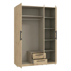 Szafa z lustrem i szufladami 150 cm Cadixo CDXS83S-D78 Dąb Artisan Meble Forte